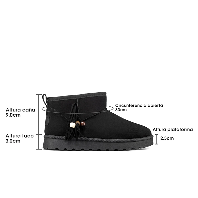 BOTIN TE RMICO MUJER CASUAL PU TEXTIL WEIDE SL70 - 9