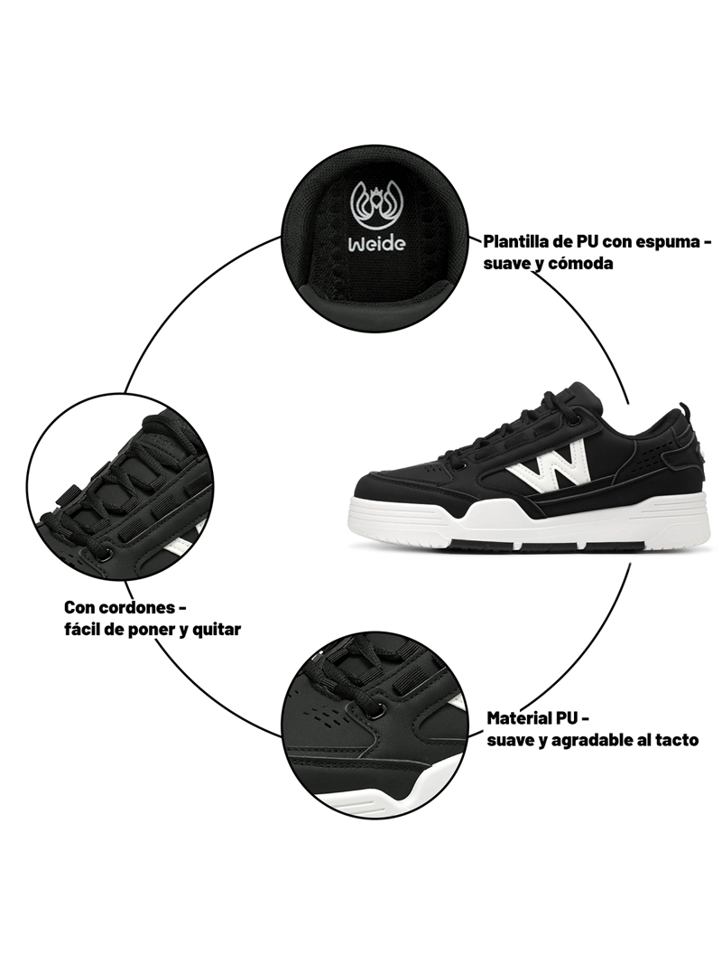 ZAPATILLAS URBANAS MUJER PLATAFORMA PU WEIDE SS10 - 8