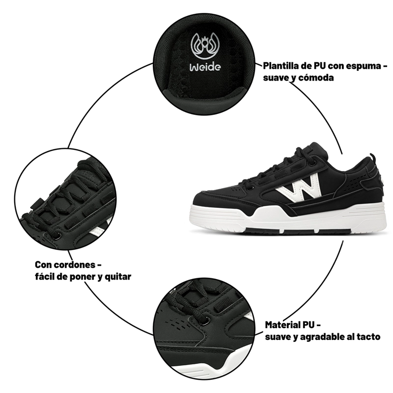 ZAPATILLAS URBANAS MUJER PLATAFORMA PU WEIDE SS10 - 9