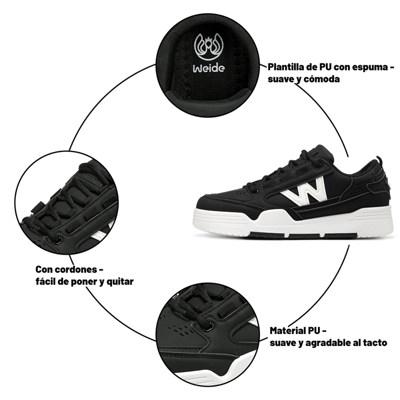 ZAPATILLAS URBANAS MUJER PLATAFORMA PU WEIDE SS10 - 9