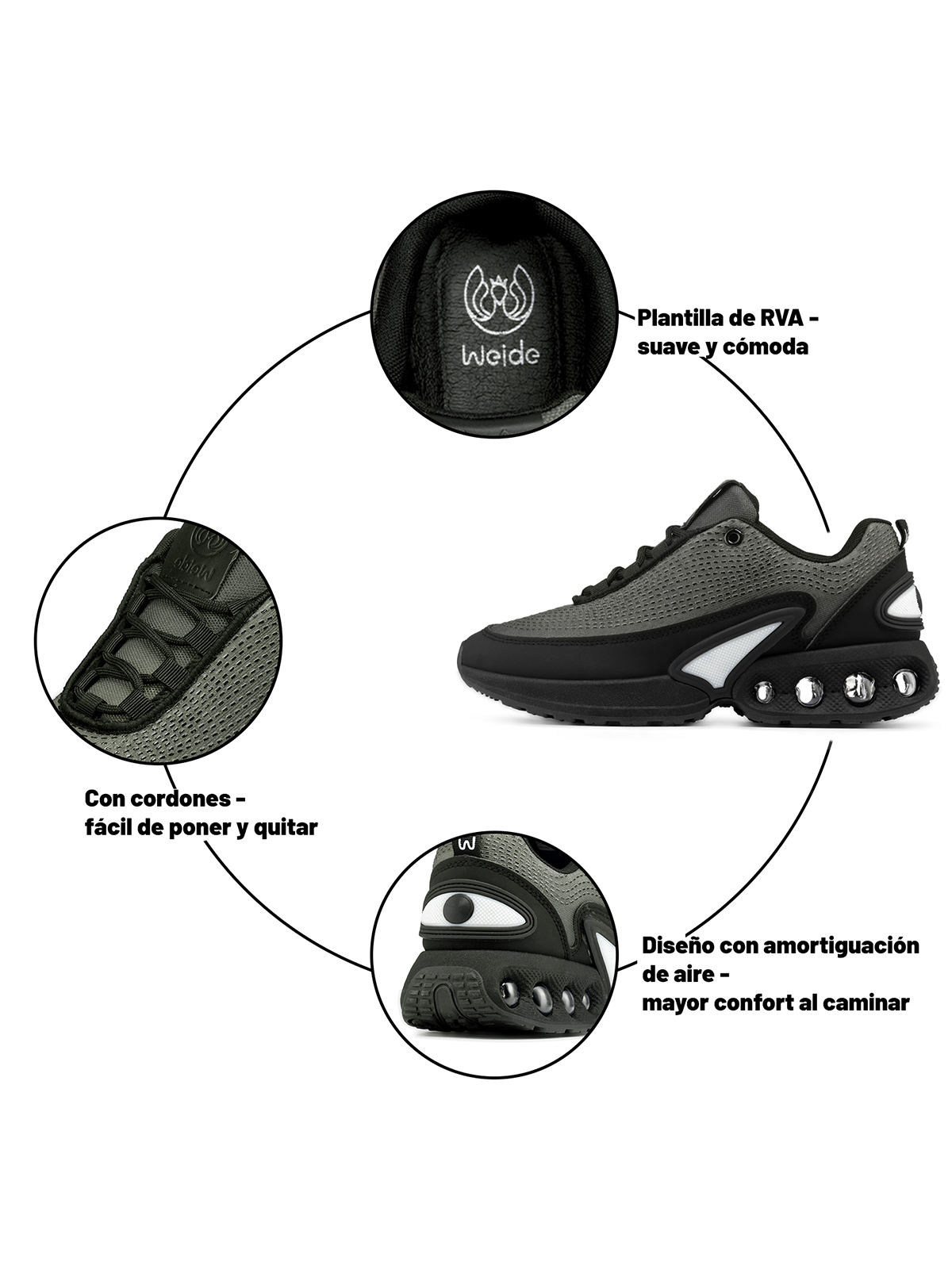 ZAPATILLAS MUJER CASUAL PU WEIDE SL71 - 2