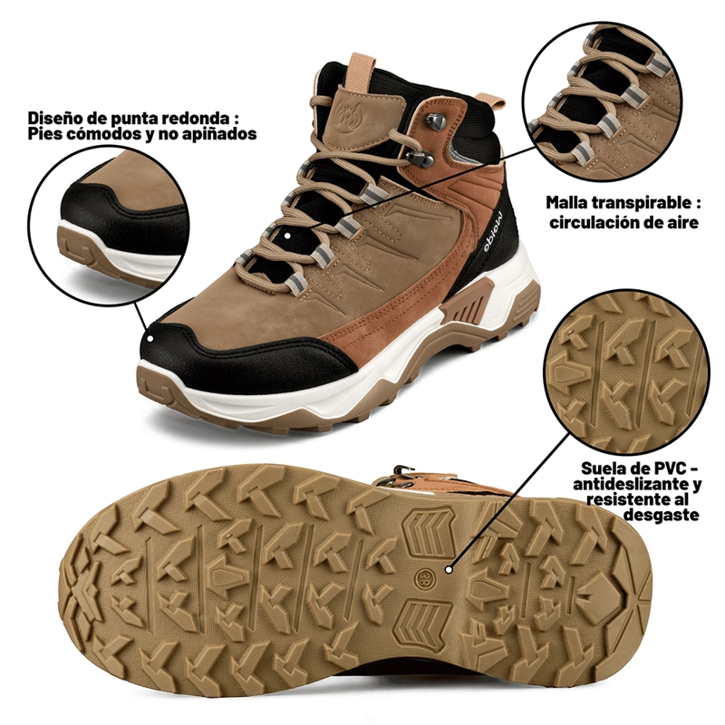 BOTIN TACO MUJER OUTDOOR PU WEIDE TFA218 - 7