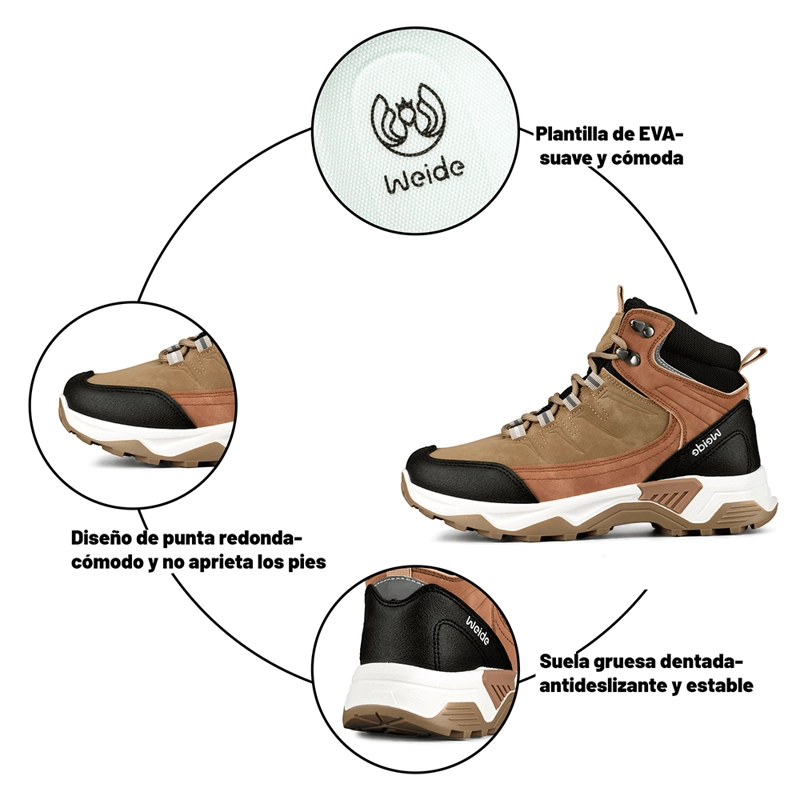 BOTIN TACO MUJER OUTDOOR PU WEIDE TFA218 - 8