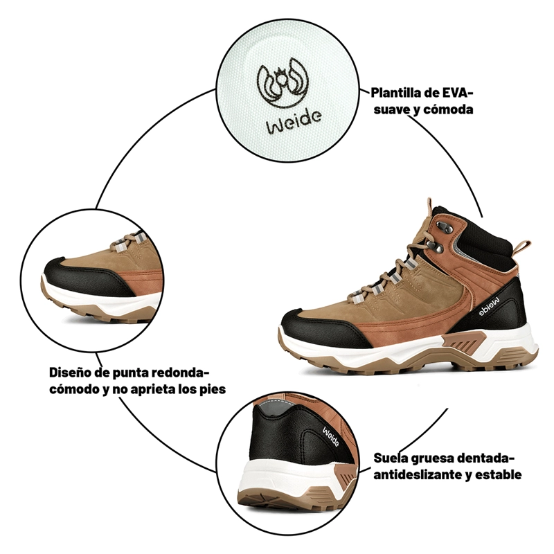 BOTIN TACO MUJER OUTDOOR PU WEIDE TFA218 - 8