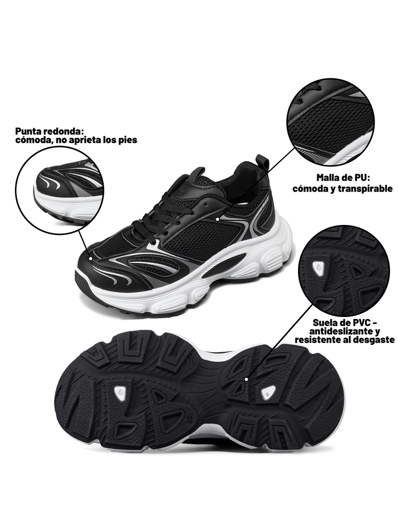 ZAPATILLAS MUJER CASUAL PLATAFORMA PU WEIDE SL72 - 9