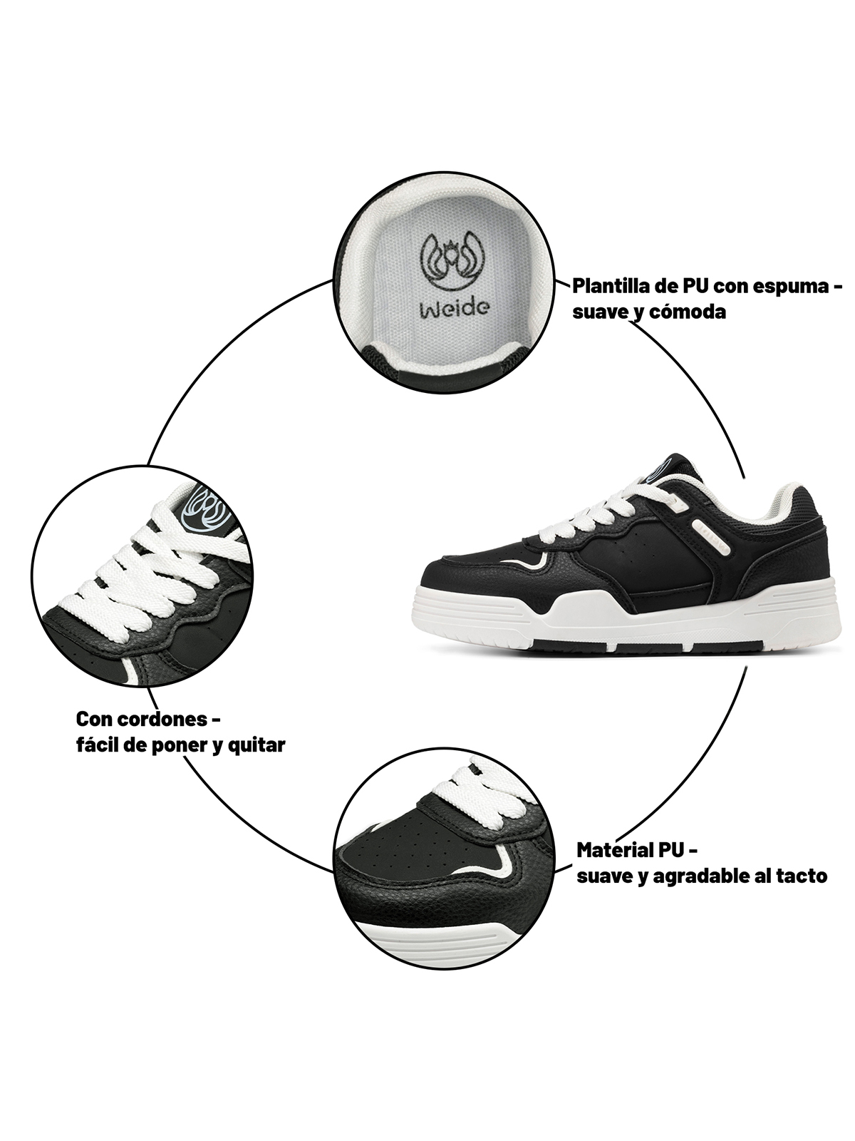 ZAPATILLAS URBANAS MUJER PLATAFORMA PU WEIDE SS11 - 8