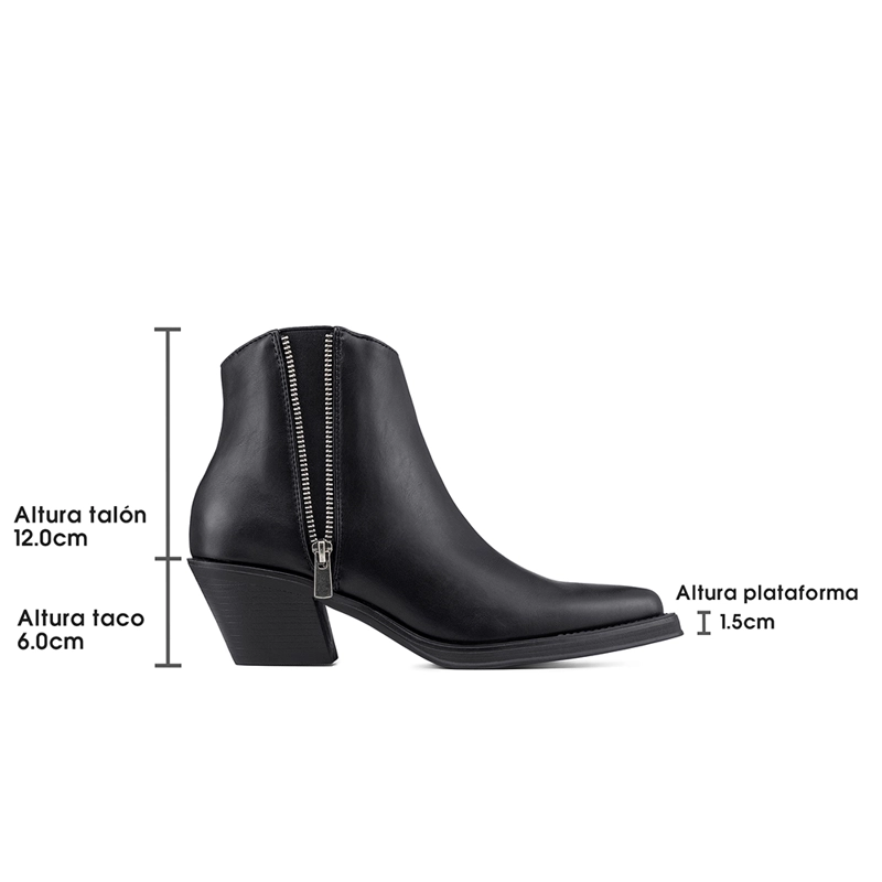 BOTIN TACO MUJER CASUAL PU WEIDE CZY651 - 9