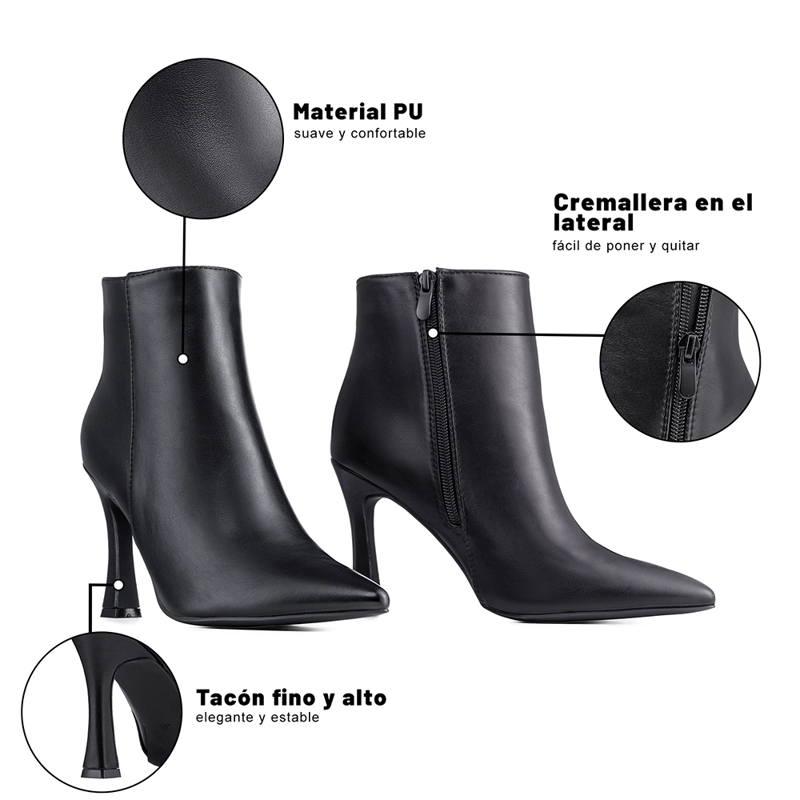 BOTIN TACO ALTO MUJER CASUAL PU WEIDE CZY653 - 7