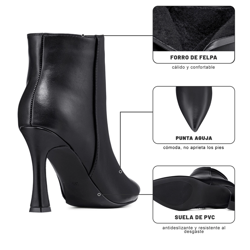 BOTIN TACO ALTO MUJER CASUAL PU WEIDE CZY653 - 8
