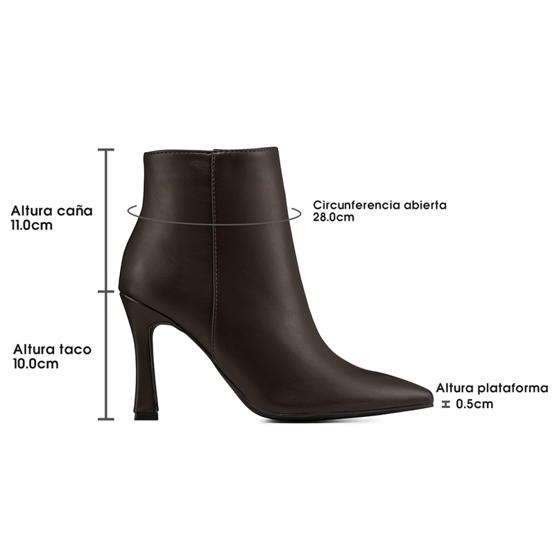 BOTIN TACO ALTO MUJER CASUAL PU WEIDE CZY653 - 9