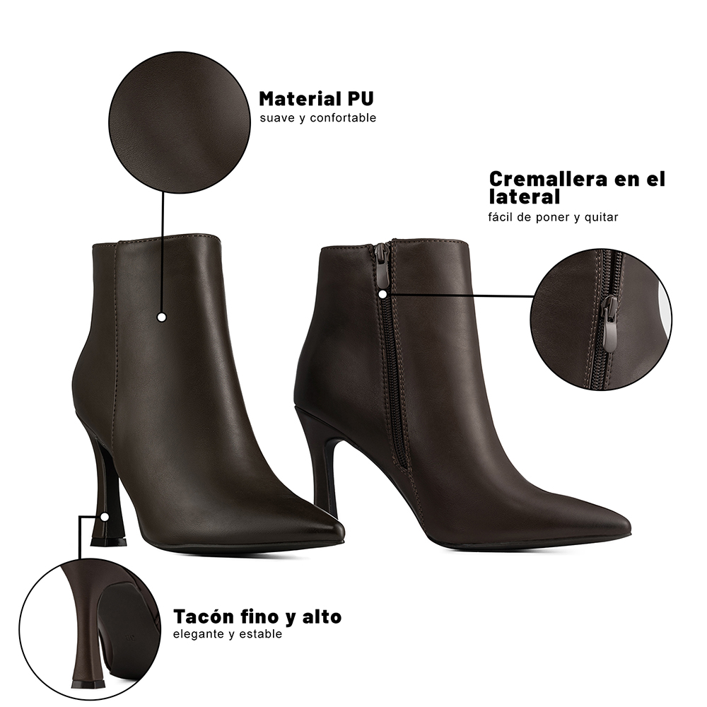 BOTIN TACO ALTO MUJER CASUAL PU WEIDE CZY653 - 10