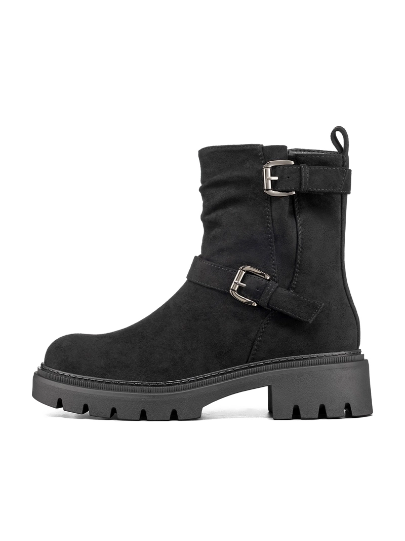 BOTIN TACO MUJER CASUAL PU TEXTIL WEIDE CZY652 - 1