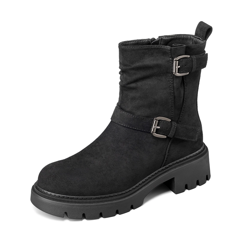 BOTIN TACO MUJER CASUAL PU TEXTIL WEIDE CZY652 - 5