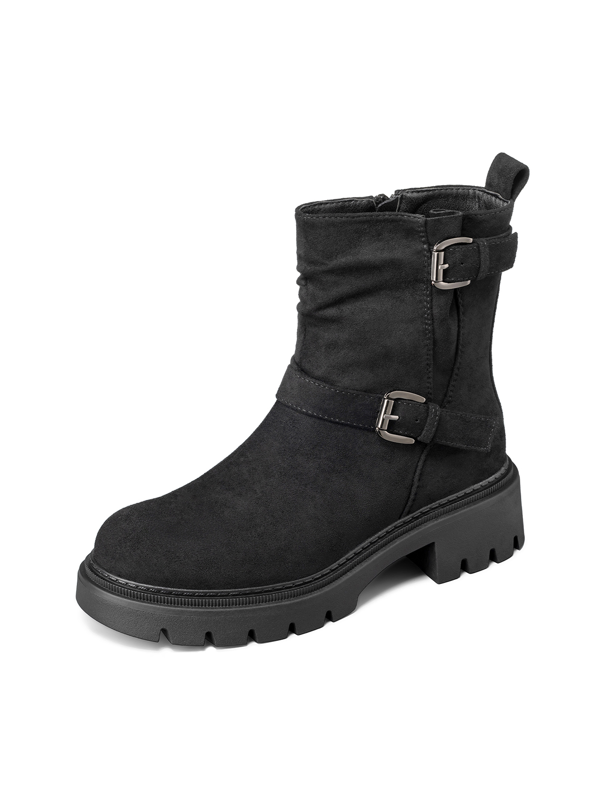 BOTIN TACO MUJER CASUAL PU TEXTIL WEIDE CZY652 - 6