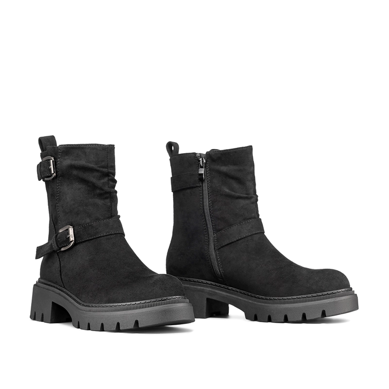 BOTIN TACO MUJER CASUAL PU TEXTIL WEIDE CZY652 - 6