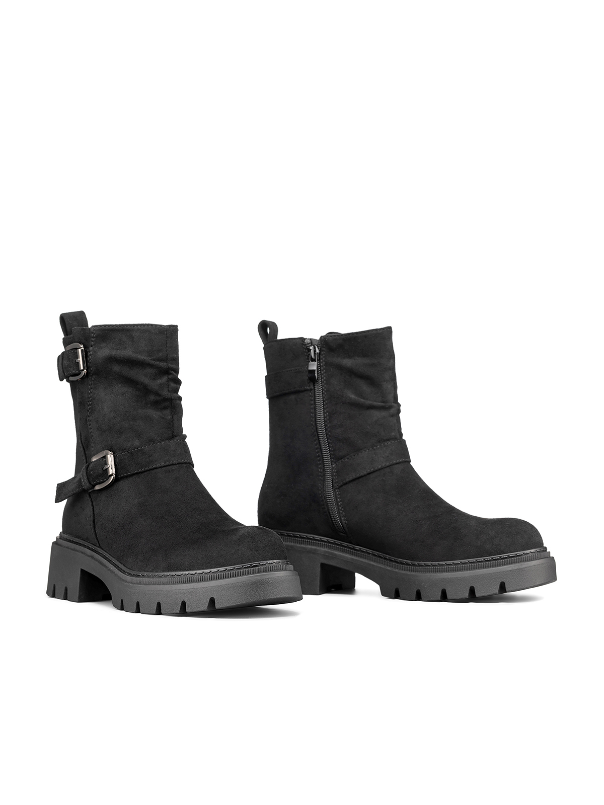 BOTIN TACO MUJER CASUAL PU TEXTIL WEIDE CZY652 - 7