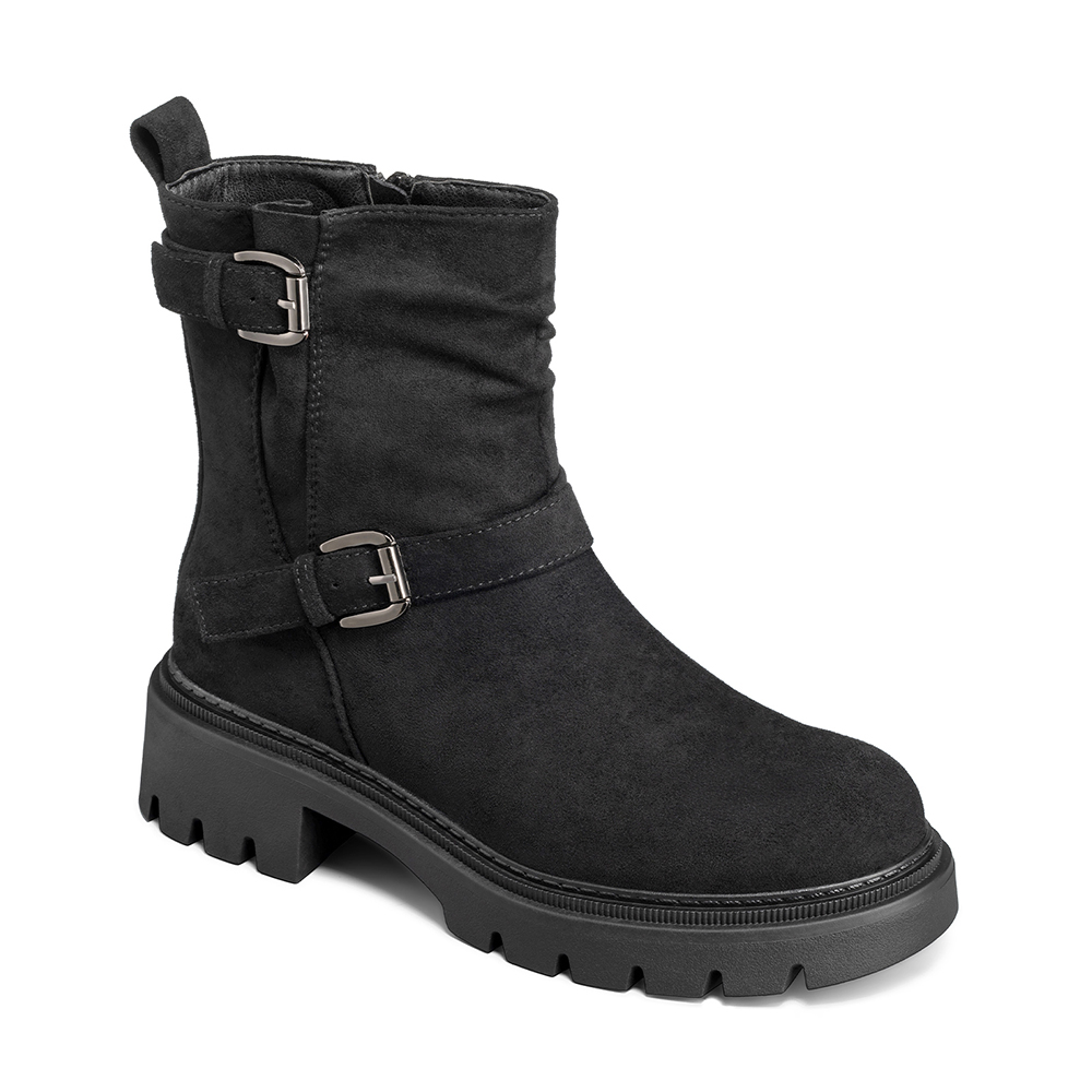 BOTIN TACO MUJER CASUAL PU TEXTIL WEIDE CZY652 - 8