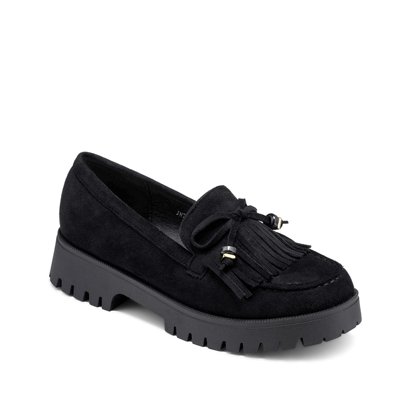 MOCASIN MUJER URBANO CON FLECOS PU TEXTIL WEIDE JN730 - 5