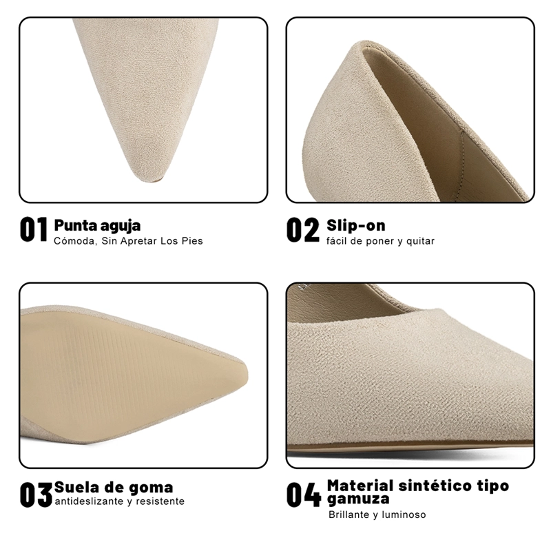 ZAPATO TACO ALTO MUJER FORMAL PU WEIDE GH187 - 9