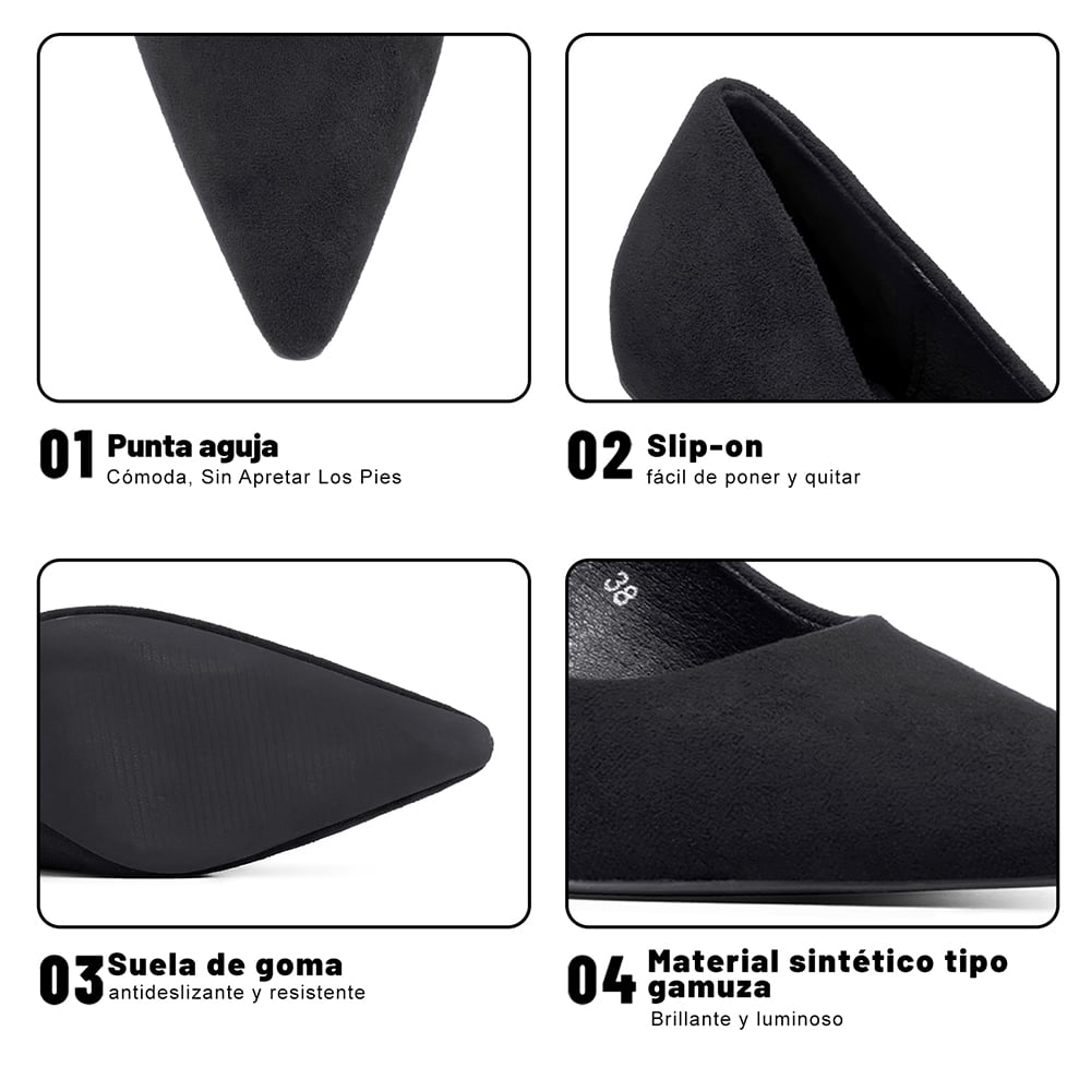 ZAPATO TACO ALTO MUJER FORMAL PU WEIDE GH187 - 9