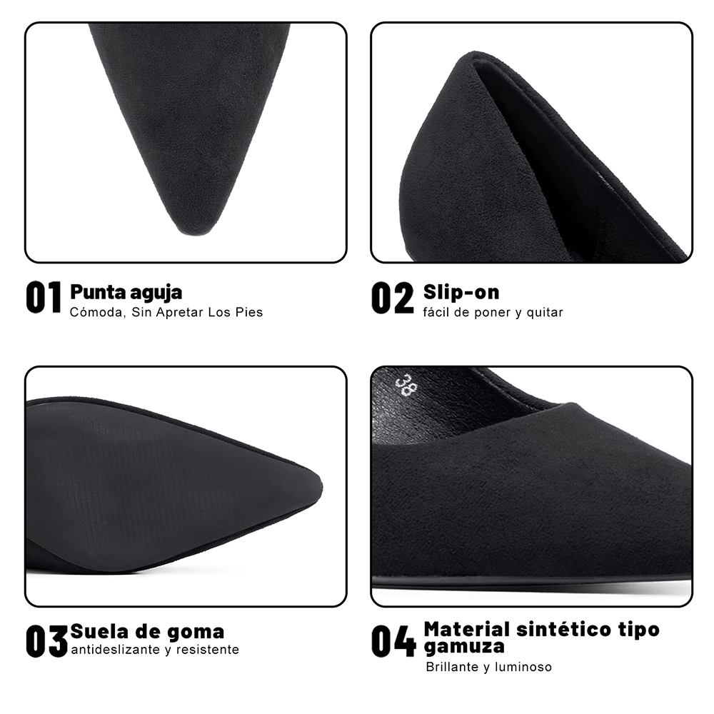 ZAPATO TACO ALTO MUJER FORMAL PU WEIDE GH187 - 9