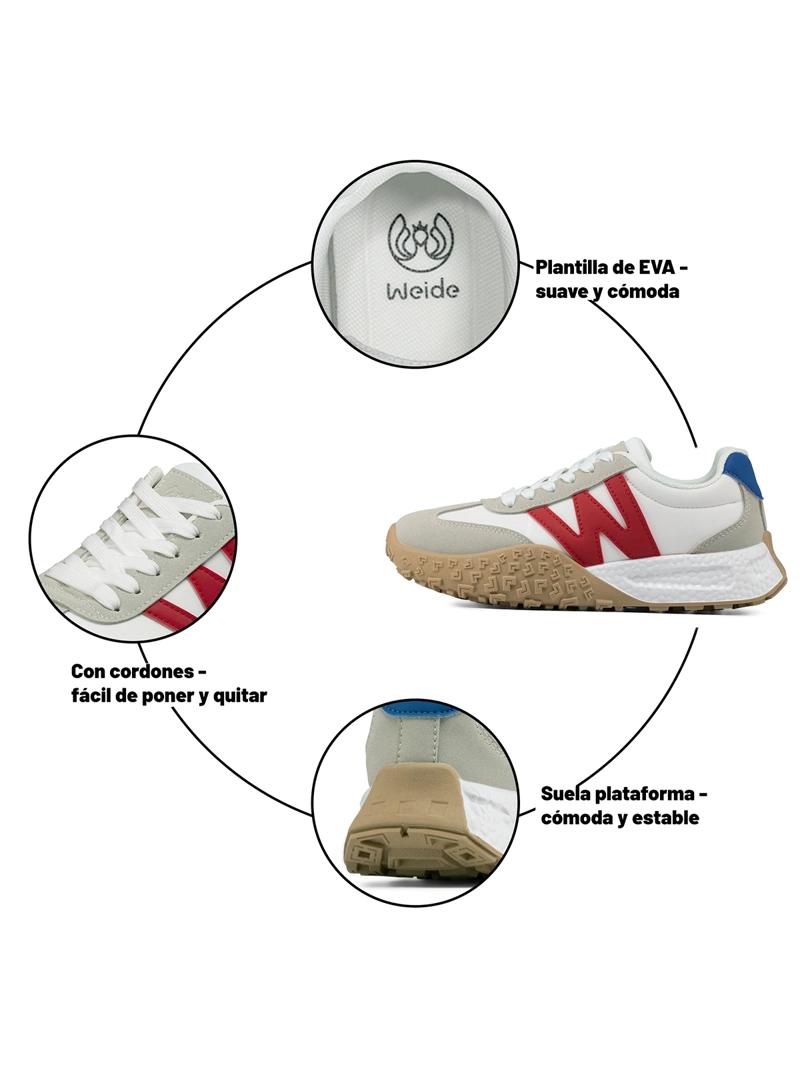 ZAPATILLAS URBANAS MUJER PLATAFORMA PU WEIDE TFA220 - 8