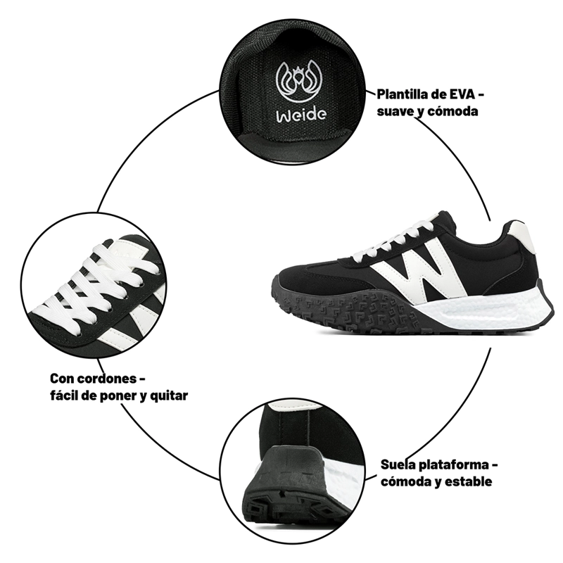 ZAPATILLAS URBANAS MUJER PLATAFORMA PU WEIDE TFA220 - 9