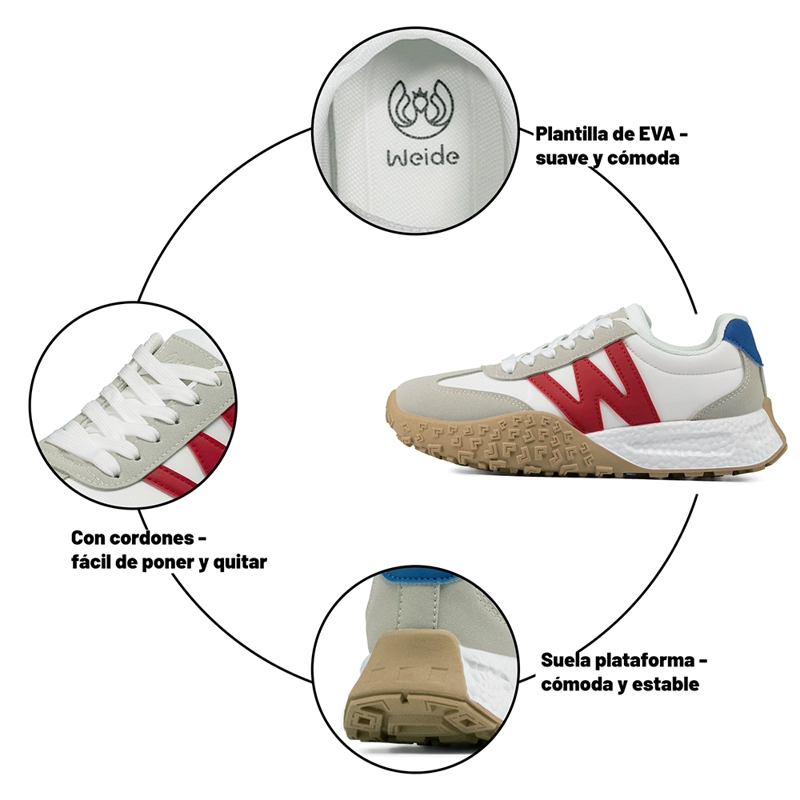 ZAPATILLAS URBANAS MUJER PLATAFORMA PU WEIDE TFA220 - 9
