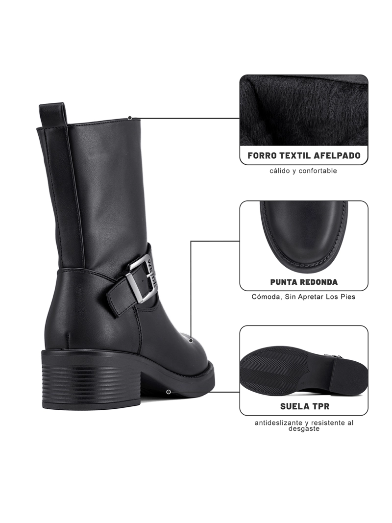 BOTIN TACO MUJER CASUAL PU WEIDE ZS82 - 9