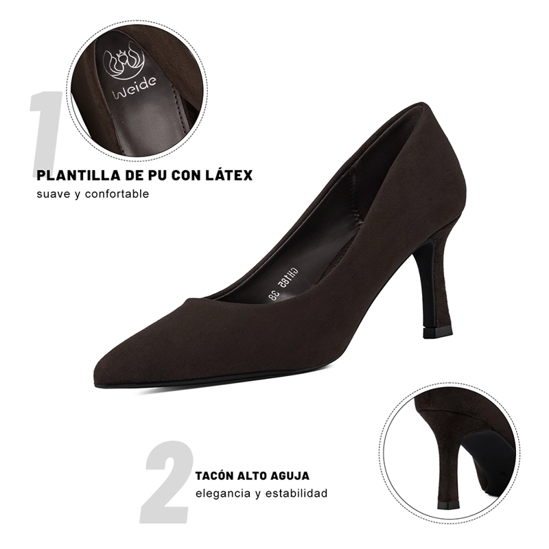 ZAPATO TACO ALTO MUJER FORMAL PU WEIDE GH185 - 8