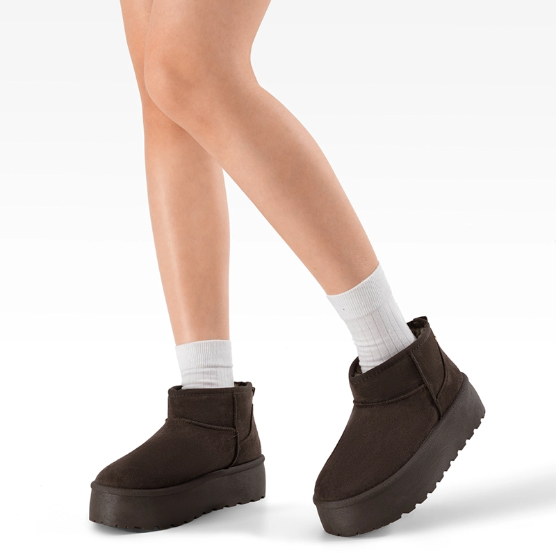 BOTIN MARRON CASUAL MUJER WEIDE LT123 - 2