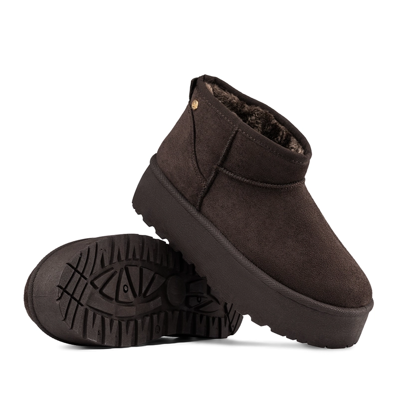 BOTIN MARRON CASUAL MUJER WEIDE LT123 - 6