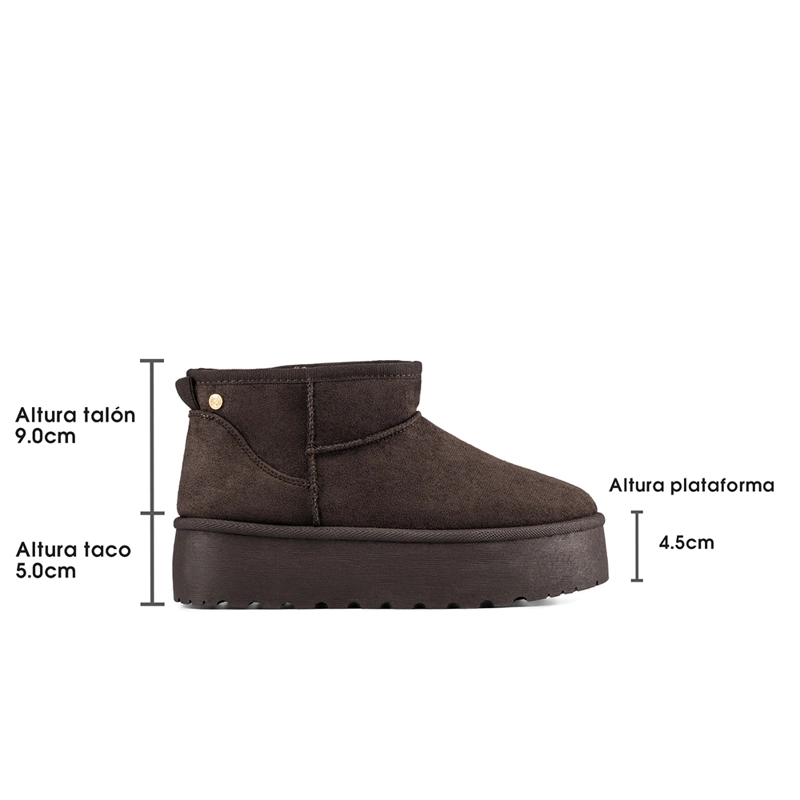 BOTIN MARRON CASUAL MUJER WEIDE LT123 - 8