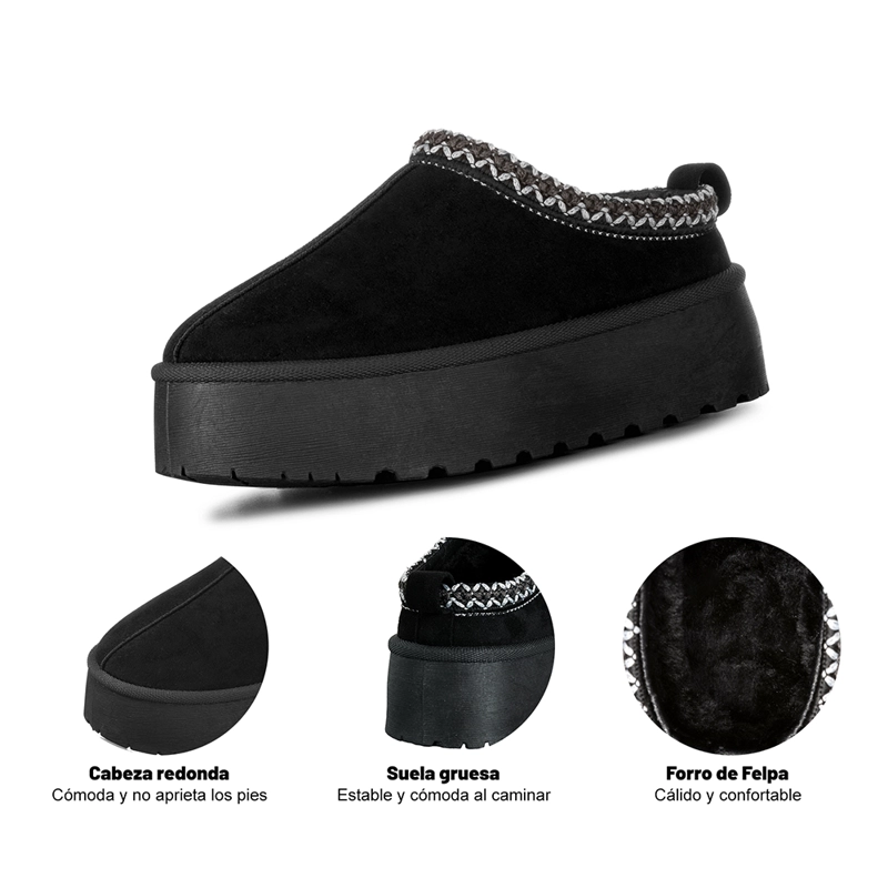 BOTIN TE RMICO MUJER PLATAFORMA PU TEXTIL WEIDE GLT617 - 8