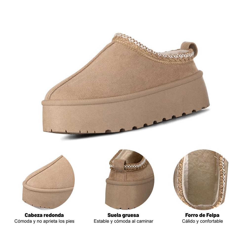 BOTIN TE RMICO MUJER PLATAFORMA PU TEXTIL WEIDE GLT617 - 8