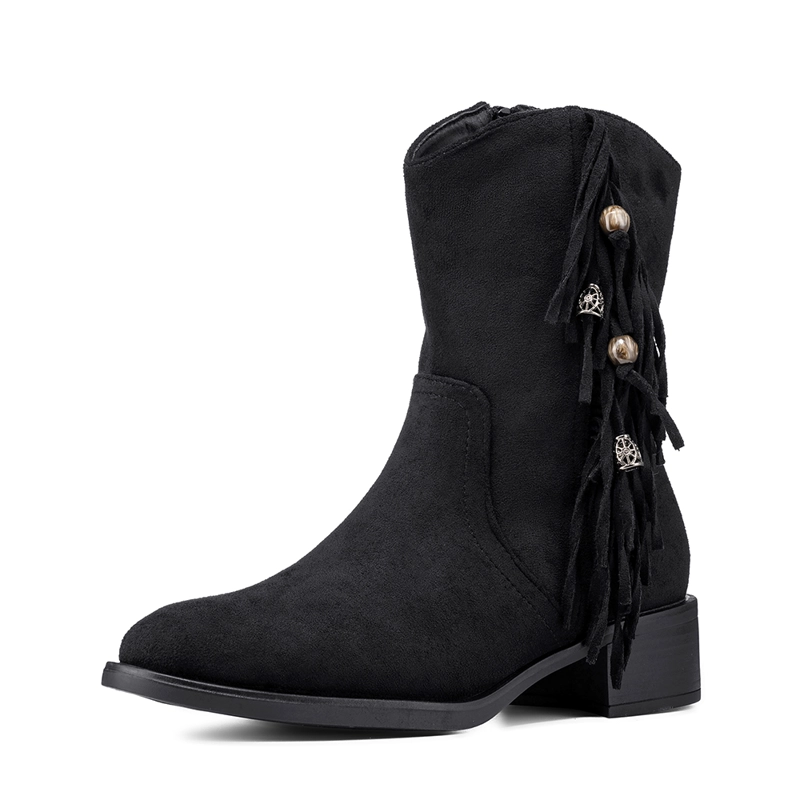 BOTIN TACO MUJER CASUAL PU TEXTIL WEIDE DH91 - 3