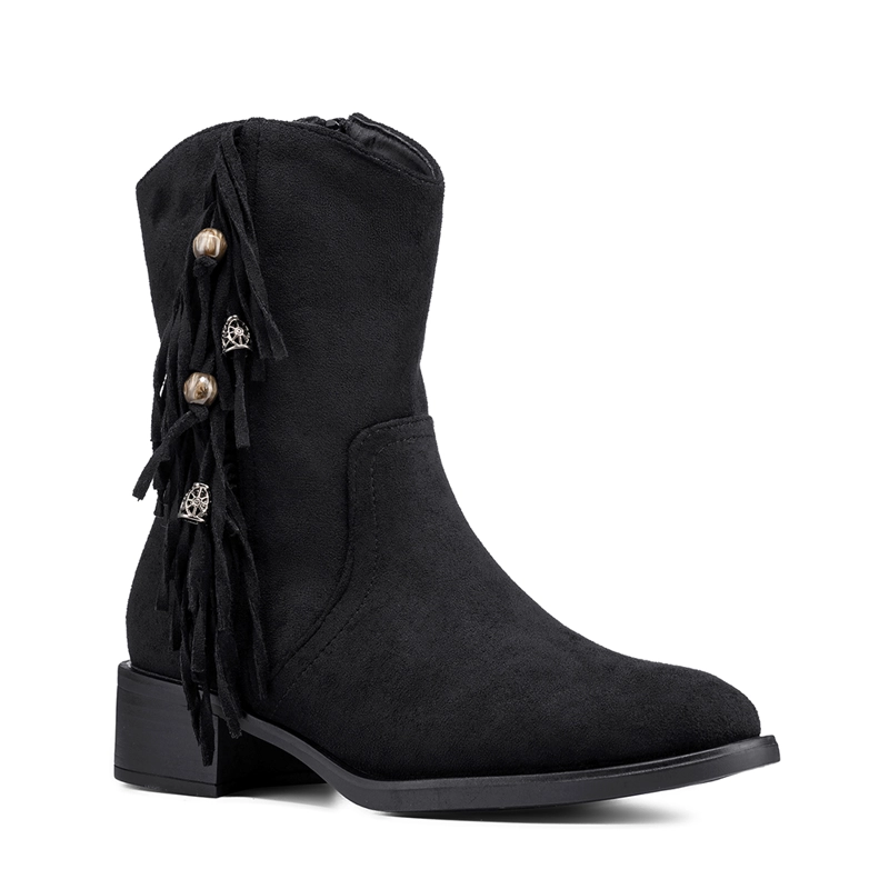BOTIN TACO MUJER CASUAL PU TEXTIL WEIDE DH91 - 6