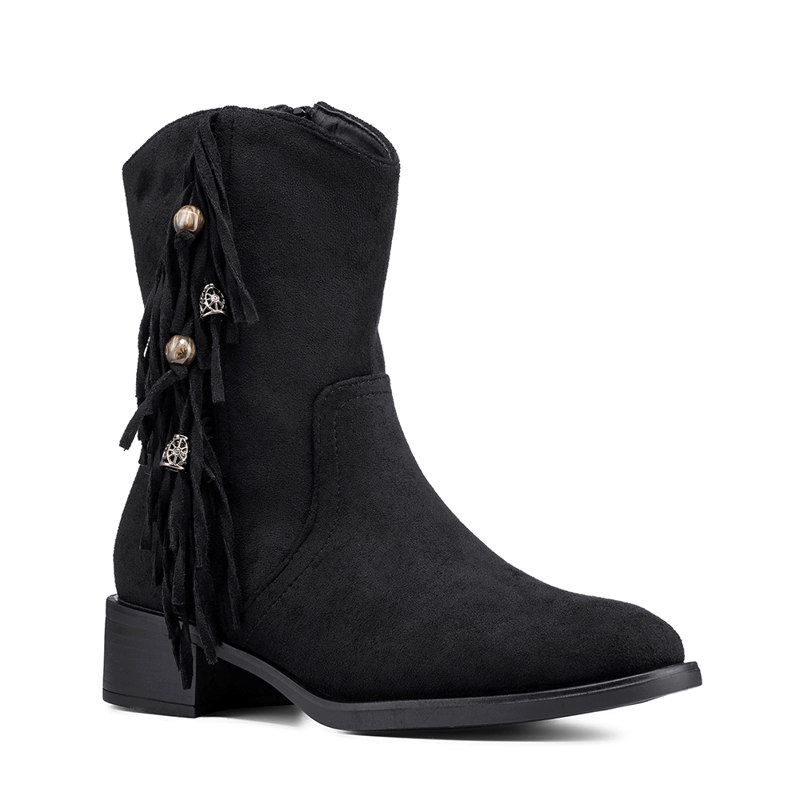 BOTIN TACO MUJER CASUAL PU TEXTIL WEIDE DH91 - 6