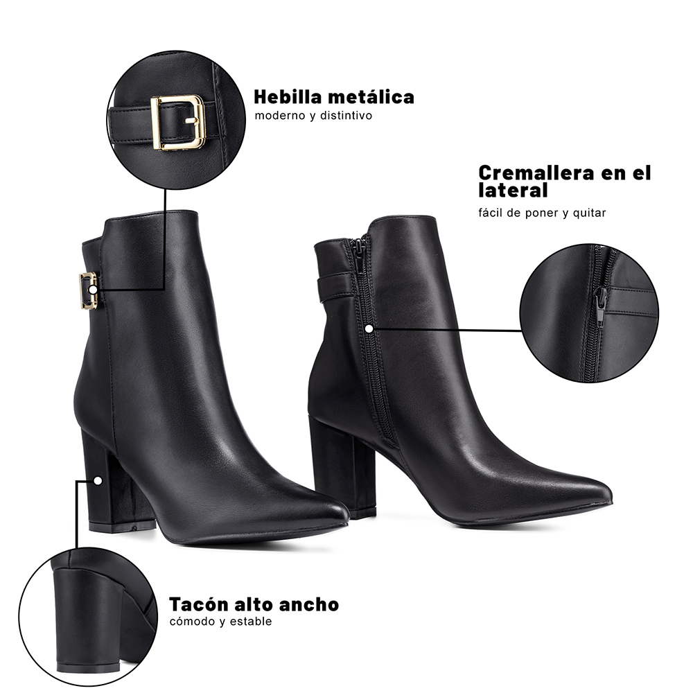 BOTIN TACO MUJER CASUAL PU WEIDE GH183 - 10