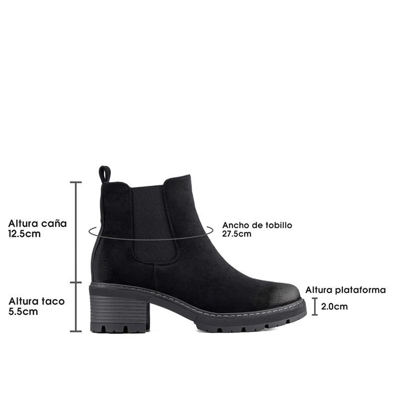 BOTIN TACO MUJER OUTDOOR PU TEXTIL WEIDE ZS81 - 7