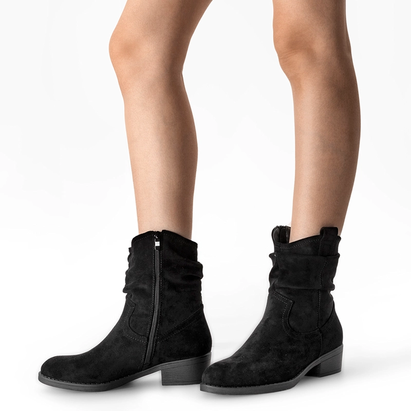 BOTIN TACO MUJER CASUAL PU TEXTIL WEIDE ZS80 - 2