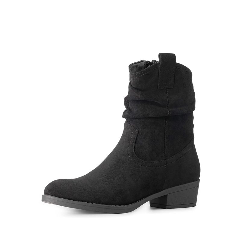 BOTIN TACO MUJER CASUAL PU TEXTIL WEIDE ZS80 - 3