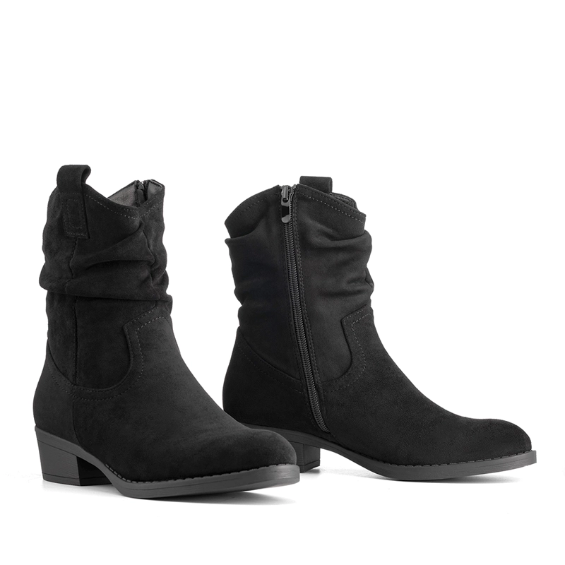BOTIN TACO MUJER CASUAL PU TEXTIL WEIDE ZS80 - 5
