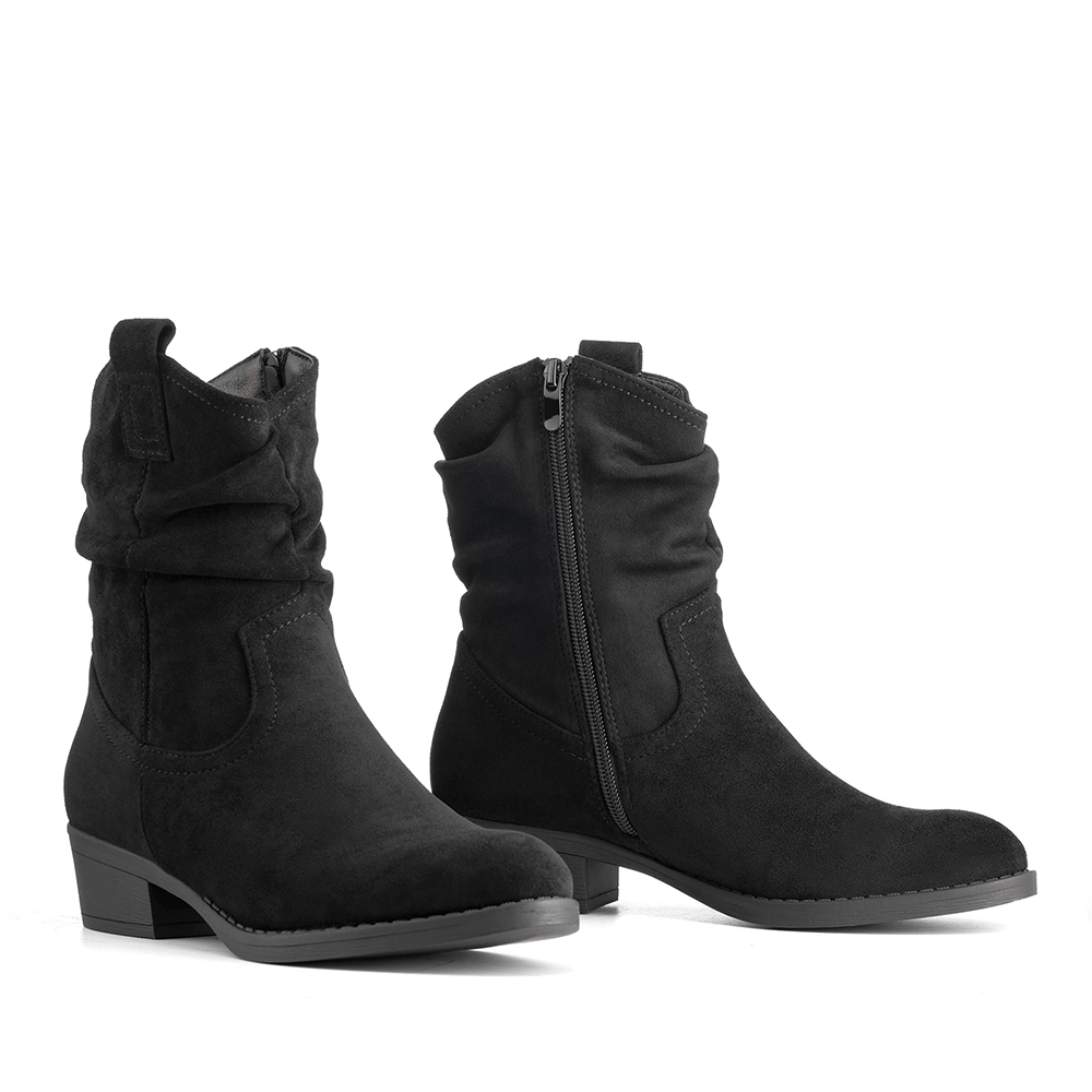 BOTIN TACO MUJER CASUAL PU TEXTIL WEIDE ZS80 - 5