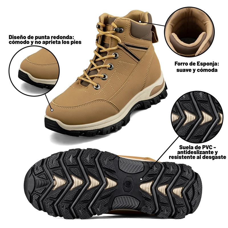 BOTIN TACO MUJER OUTDOOR PU WEIDE TFA219 - 7