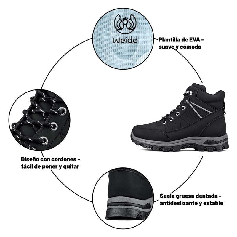BOTIN TACO MUJER OUTDOOR PU WEIDE TFA219 - 8
