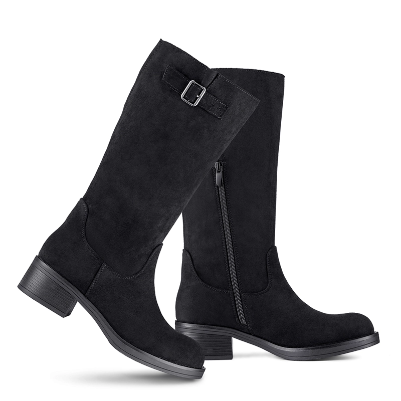 BOTA TACO MUJER CASUAL PU TEXTIL WEIDE CZY659 - 6
