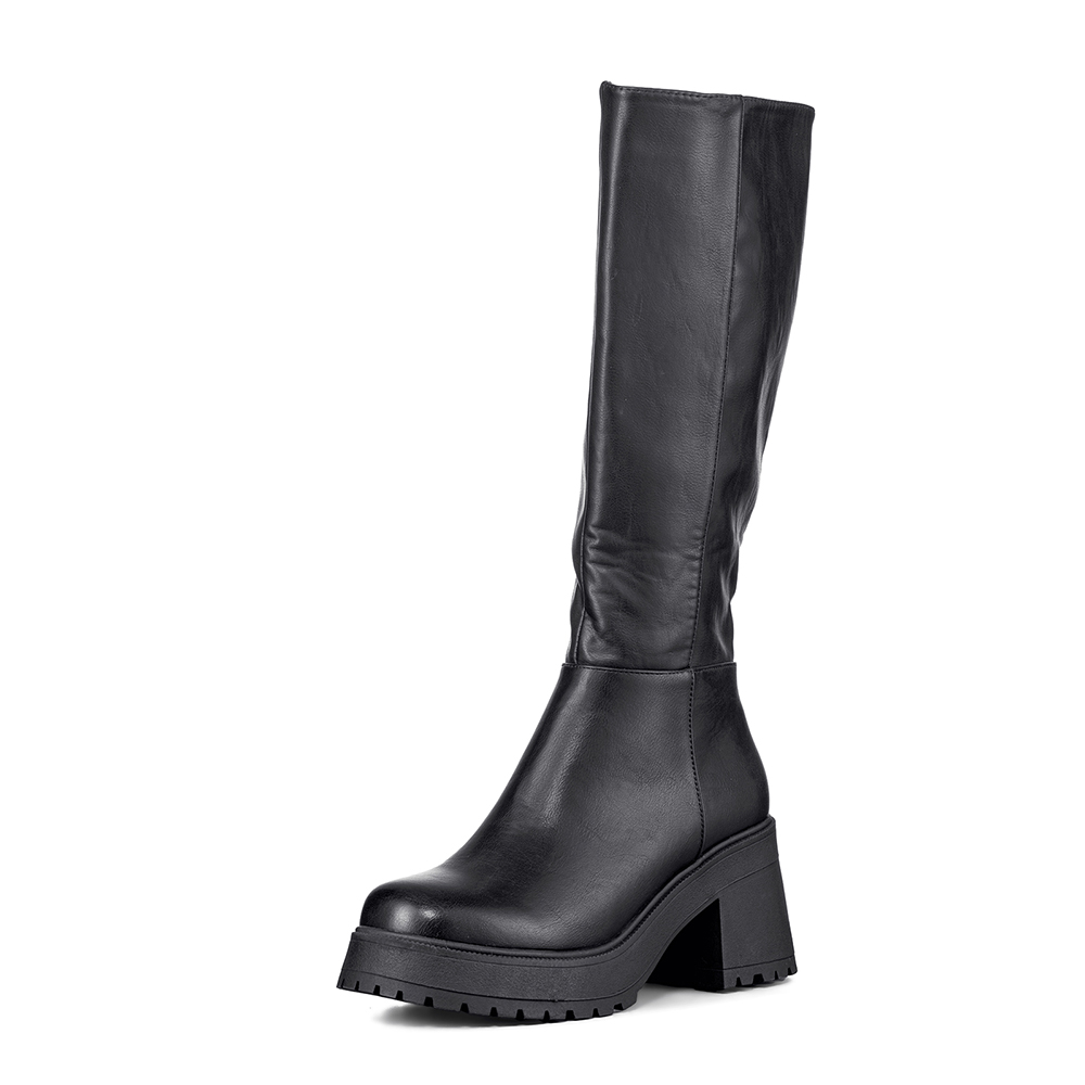BOTA LARGA MUJER TACON GRUESO VINTAGE ELEGANTE WEIDE CZY602 - 5