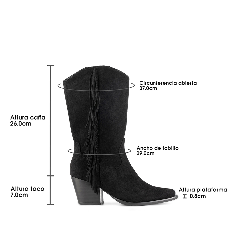 BOTA TACO MUJER OUTDOOR PU TEXTIL WEIDE HX535 - 6