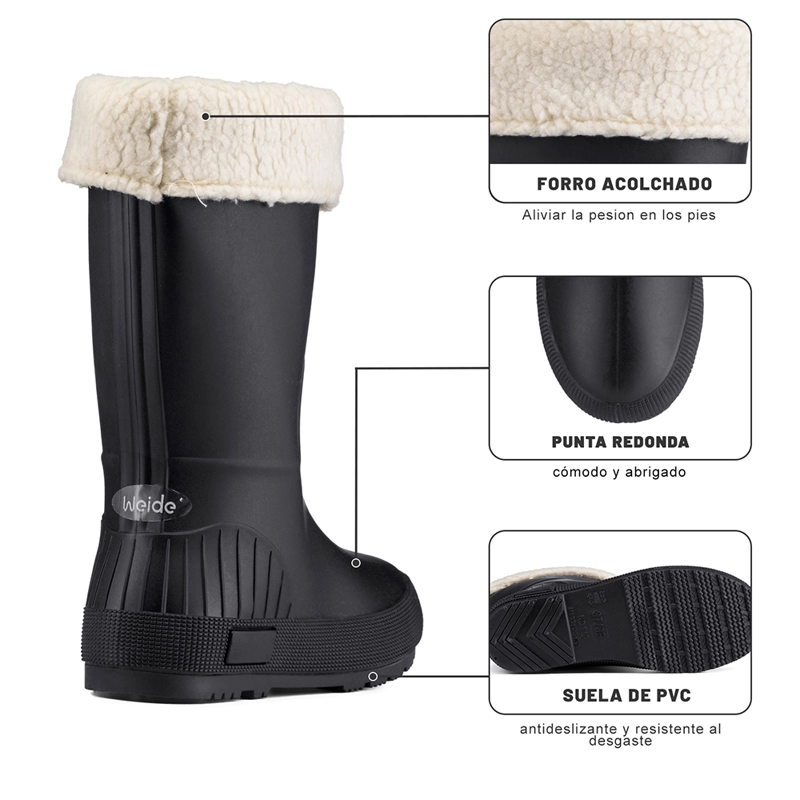 BOTAS DE AGUA MUJER OUTDOOR PVC WEIDE GH180 - 9